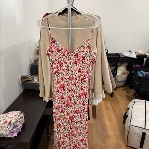 Hello Molly Floral Slip Maxi Dress size medium